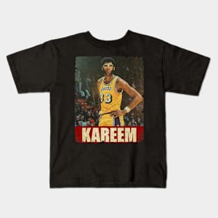 Kareem Abdul Jabbar - NEW RETRO STYLE Kids T-Shirt